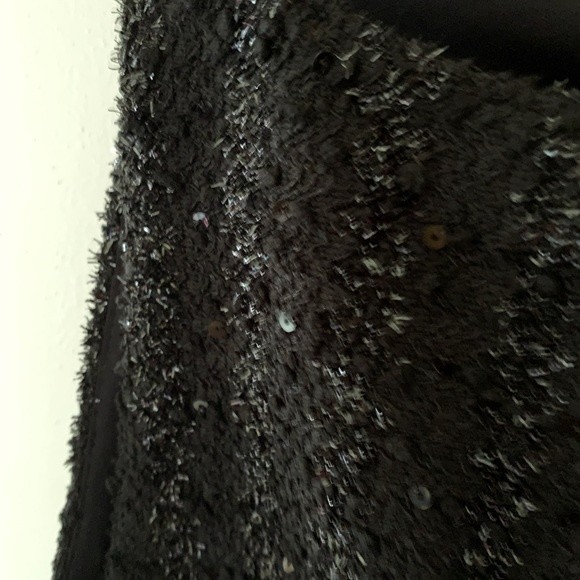 Zara Black Sparkly Overall Jumper Size L - Picture 7 of 14